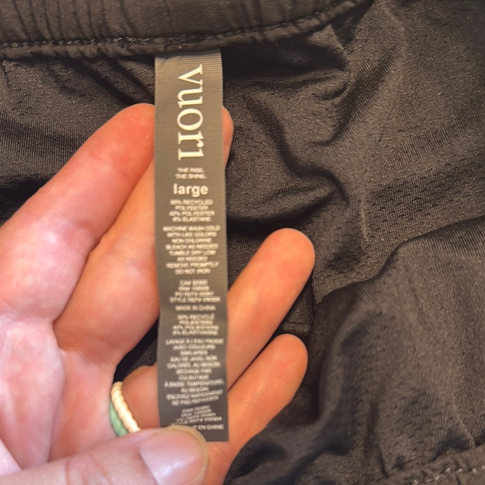Vuori Black Athletic Shorts with Elastic Waistband - Picture 2 of 2